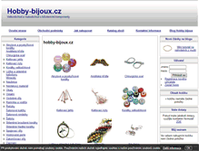 Tablet Screenshot of hobby-bijoux.cz